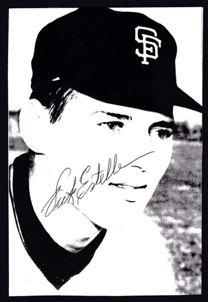 Dick Estelle Signed 4" X 6" Postcard Photo