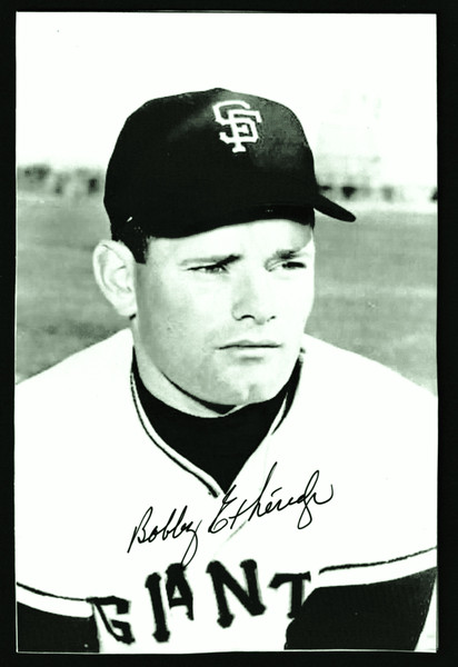 Bobby Etheridge Signed 4" X 6" Postcard Photo