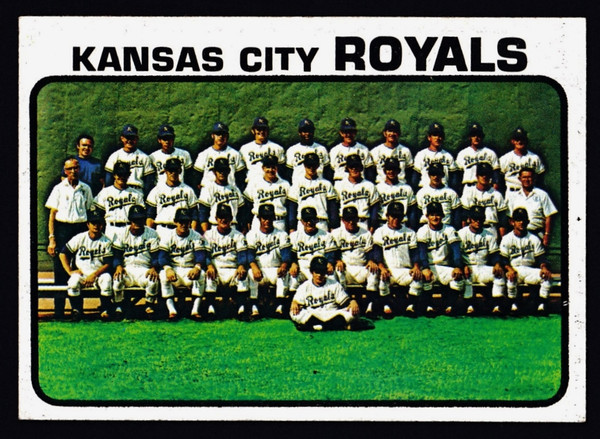 1973 Topps #347 Kansas City Royals Team EX+