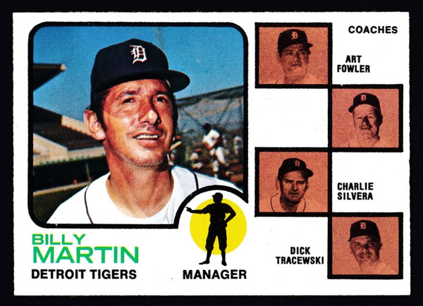 1973 Topps #323 Billy Martin EXMT+