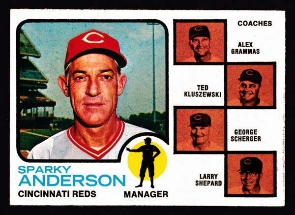 1973 Topps #296 Sparky Anderson EX-