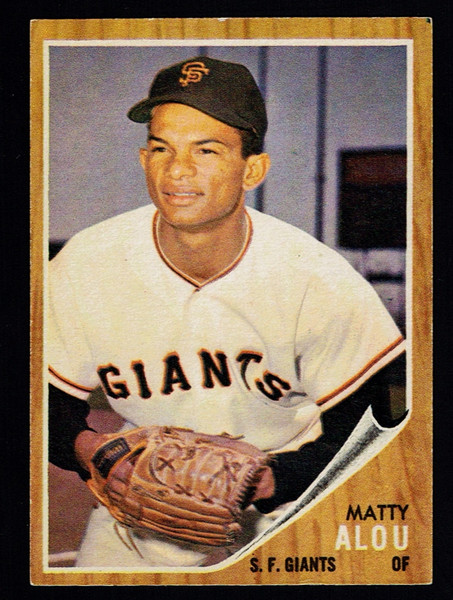 1962 Topps #413 Matty Alou EX