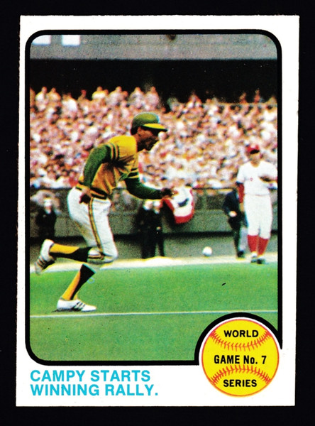 1973 Topps #209 World Series Game #7 Campy Starts Rally VGEX