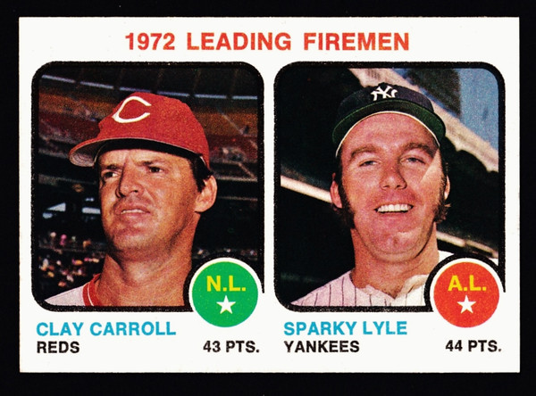 1973 Topps #068 Leading Fireman Carroll Lyle NM+