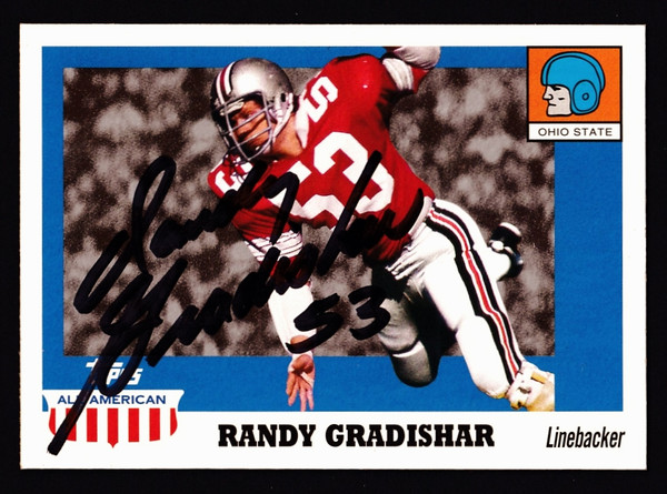 Randy Gradishar Signed 2005 Topps All American Card