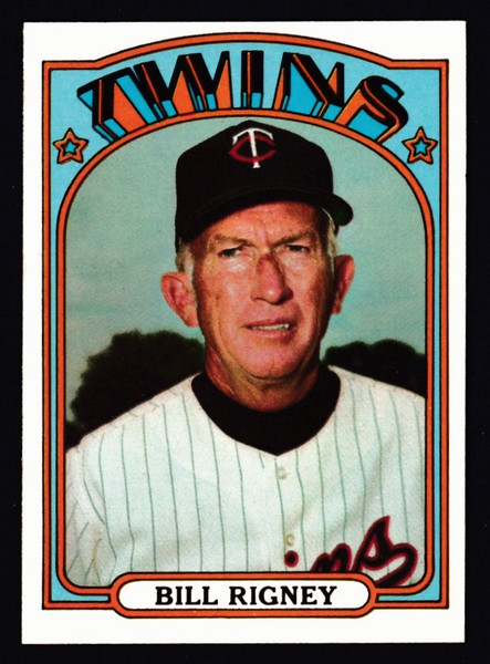 1972 Topps #389 Bill Rigney EXMT