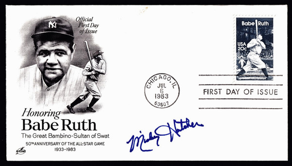 Mickey Hatcher Signed 6.5" X 3.75" First Day Cover