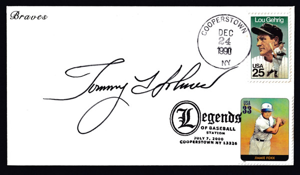 Tommy Holmes Signed 6.5" X 3.75" Cachet