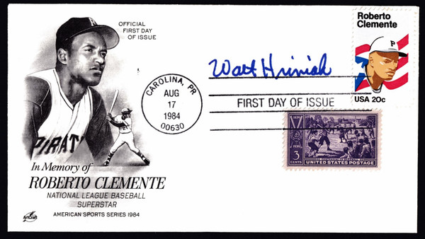 Walt Hriniak Signed 6.5" X 3.75" First Day Cover