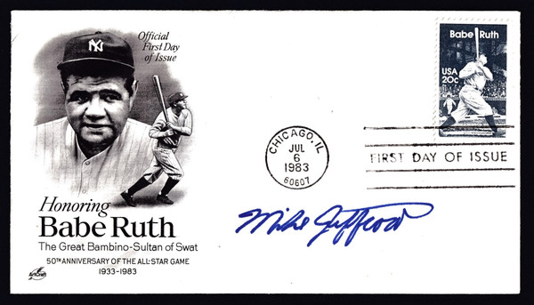 Mike Jeffcoat Signed 6.5" X 3.75" First Day Cover