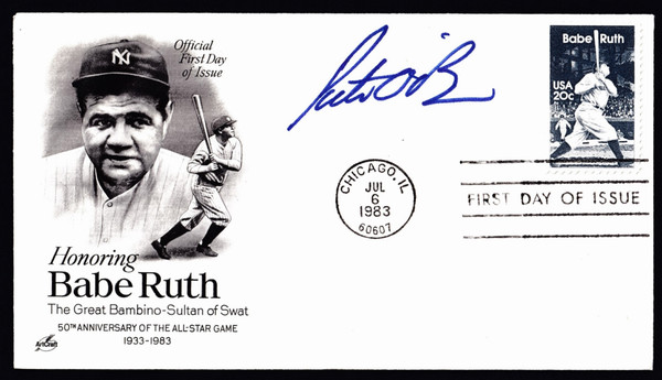 Pete O'Brien Signed 6.5" X 3.75" First Day Cover