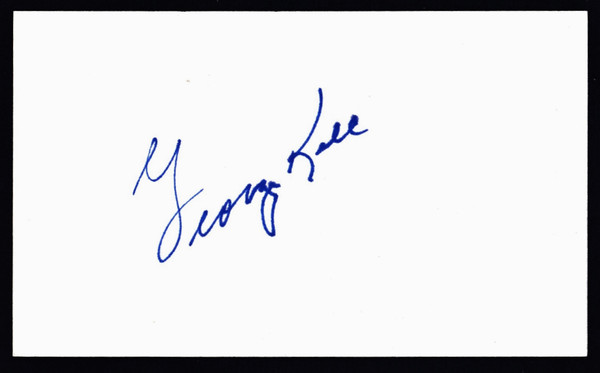 George Kell Signed 3" X 5" Index Card C