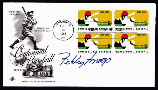 Bobby Knoop Signed 6.5" X 3.75" First Day Cover