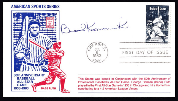 Brad Komminsk Signed 6.5" X 3.75" First Day Cover