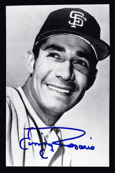 Jimmy Rosario Signed 3.5" X 5.25" Cut