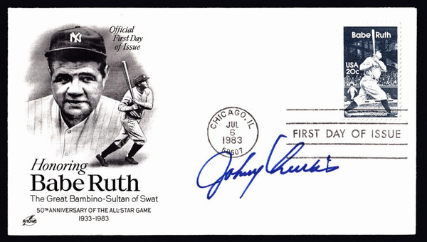 Johnny Lewis Signed 6.5" X 3.75" First Day Cover