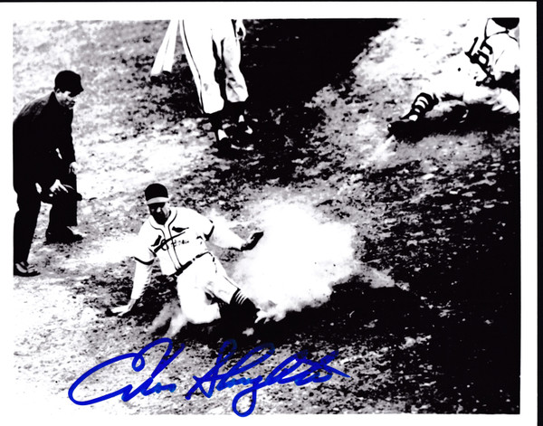 Enos Slaughter Signed 8" X 10" Glossy Photo B