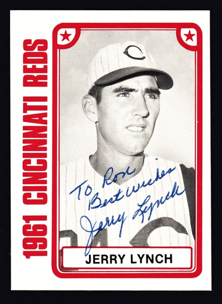 Jerry Lynch Signed 1980 TCMA Card