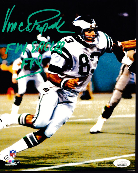 Vince Papale Signed 8" X 10" Non Glossy Photo JSA Cert# WIT000248