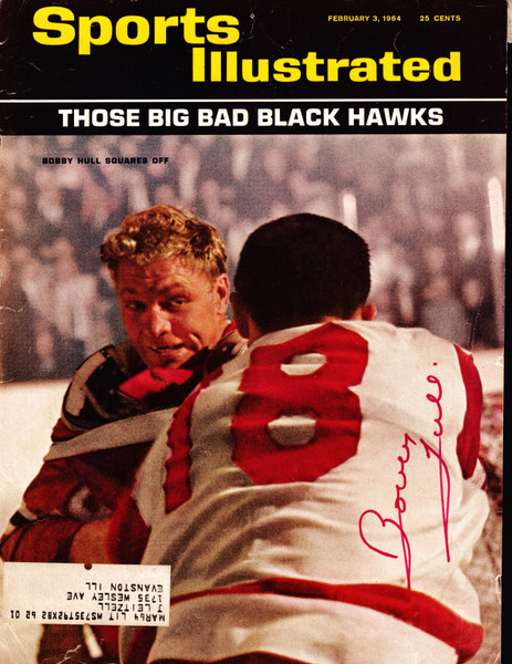 Bobby Hull Signed 8.5" X 11.25" 2/3/1964 Sports Illustrated Cover