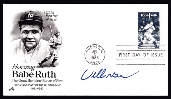 Willie McGee Signed 6.5" X 3.75" First Day Cover