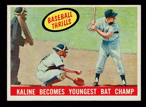 1959 Topps #463 Kaline Becomes Youngest Bat Champ EX+