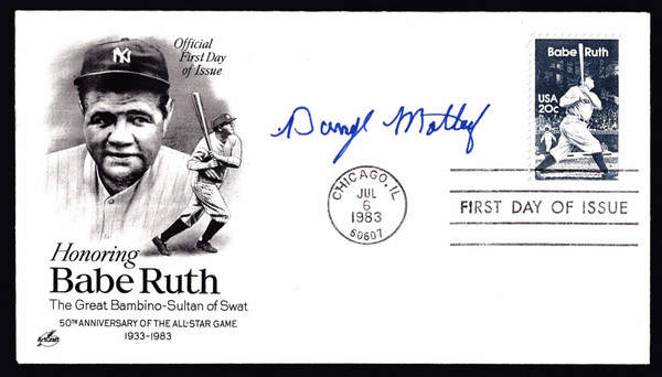 Darryl Motley Signed 6.5" X 3.75" First Day Cover