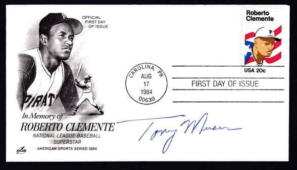 Tony Muser Signed 6.5" X 3.75" First Day Cover