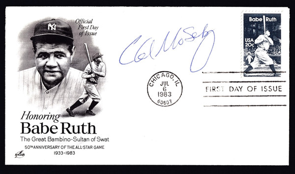 Lloyd Moseby Signed 6.5" X 3.75" First Day Cover
