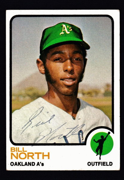 Bill North Signed 1973 Topps RC #234
