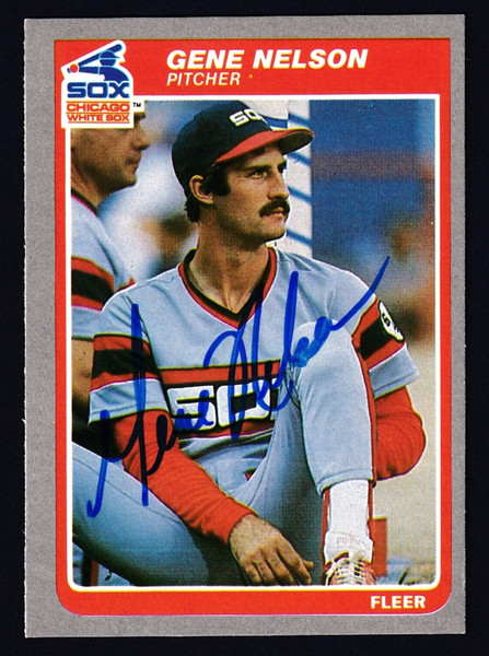 Gene Nelson Signed 1985 Fleer #522