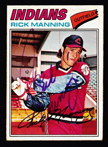 Rick Manning Signed 1977 OPC #190