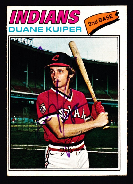 Duane Kuiper Signed 1977 OPC #233