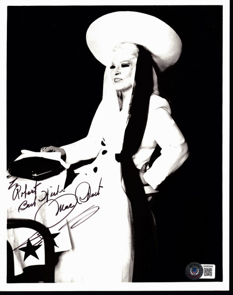 Mae West Signed 8" X 10" Glossy Photo Beckett Auth