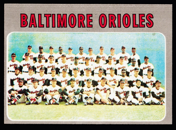 1970 Topps #387 Baltimore Orioles Team EX+