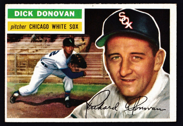 1956 Topps #018 Dick Donovan WB VGEX