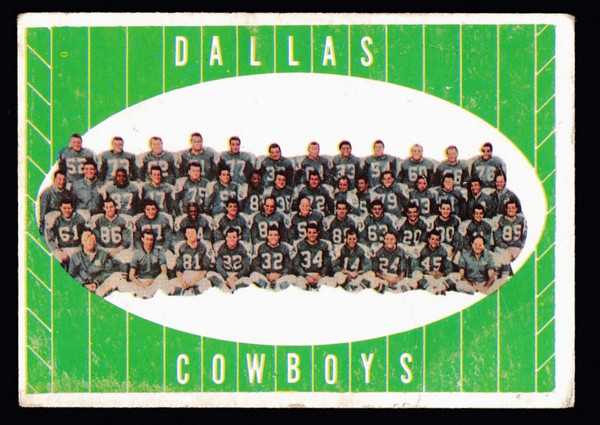 1961 Topps #028 Dallas Cowboys Team Poor