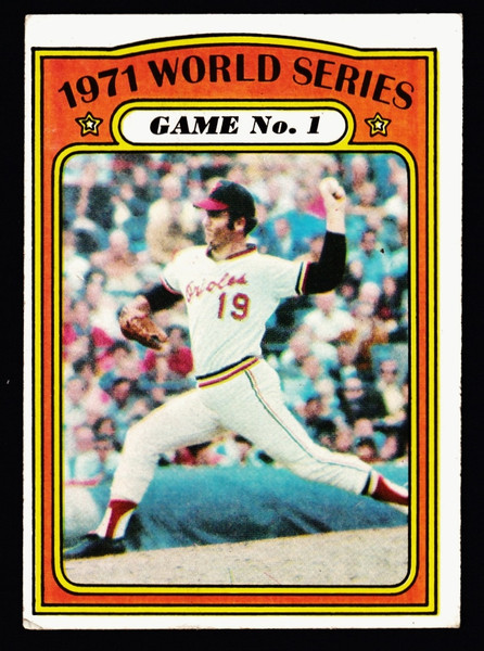 1972 Topps #223 World Series Game #1 Palmer VG