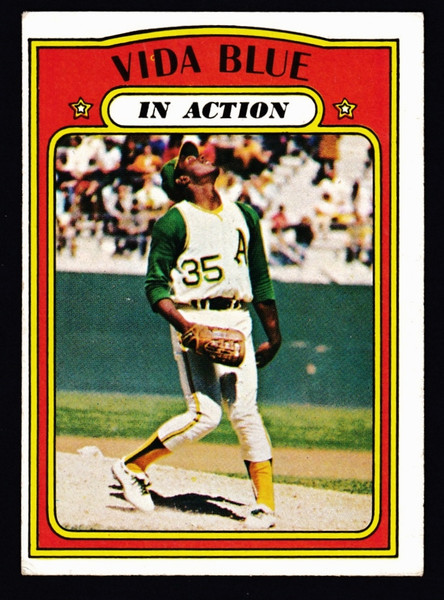 1972 Topps #170 Vida Blue IA VG