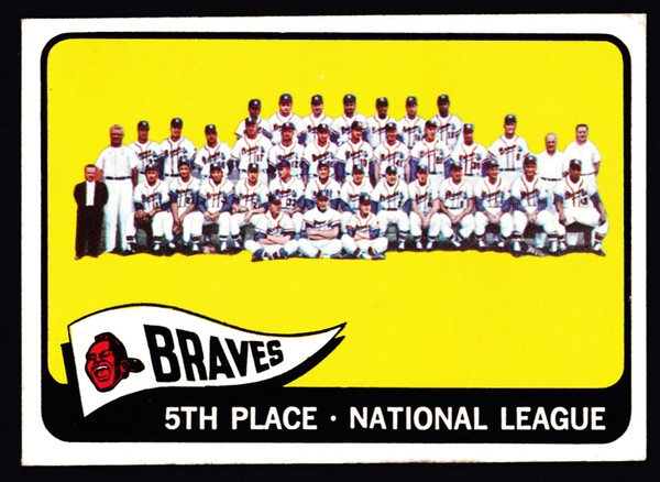 1965 Topps #426 Milwaukee Braves Team VG+