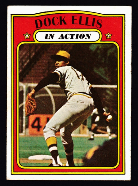 1972 Topps #180 Dock Ellis IA VGEX