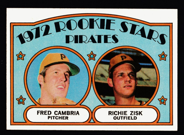 1972 Topps #392 Pirates Rookie Stars Zisk EXMT