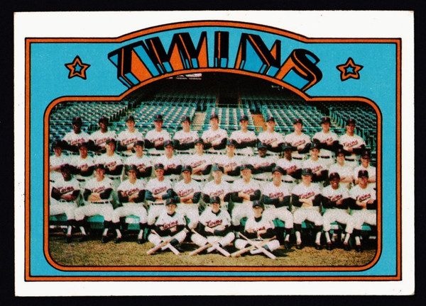 1972 Topps #156 Minnesota Twins Team EX-