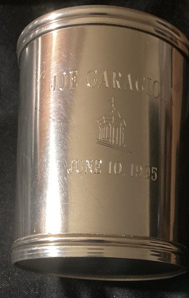 1995 Metal Cup Presented To Joe Garagiola on June 10