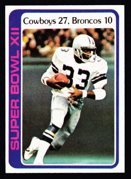 1978 Topps #168 Super Bowl XII Cowboys 27 Broncos 10 Dorsett EXMT