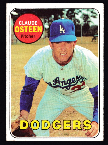 1969 Topps #528 Claude Osteen EX-