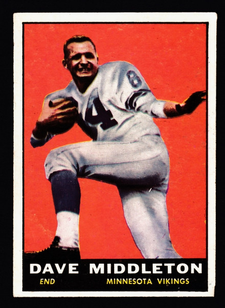 1961 Topps #081 Dave Middleton Miscut