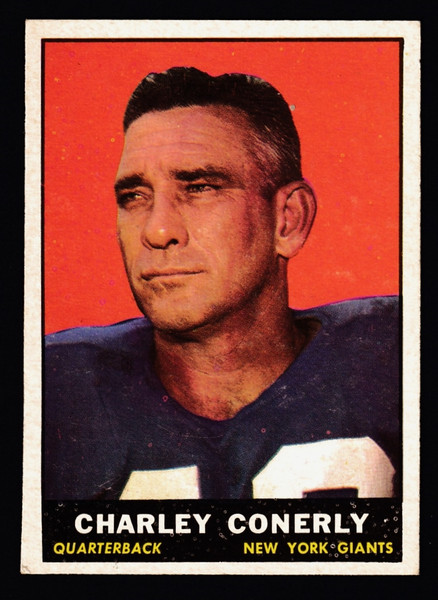 1961 Topps #085 Charley Conerly Miscut
