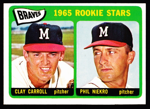 1965 Topps #461 Braves Rookies Phil Niekro EX+
