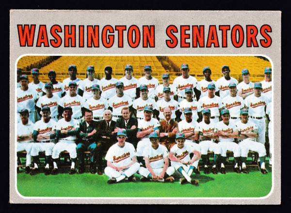 1970 Topps #676 Washington Senators Team VG+